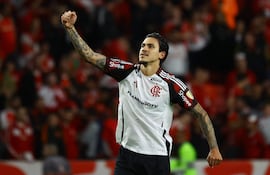 Pedro Guilherme Abreu dos Santos (28 años), el "goleador reverencia", una de las principales figuras del Flamengo.