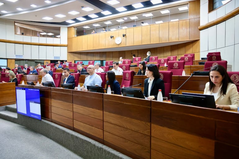 Debate legislativo sobre la reforma de la Caja Fiscal con la participación de autoridades del Ministerio de Economía y Finanzas.