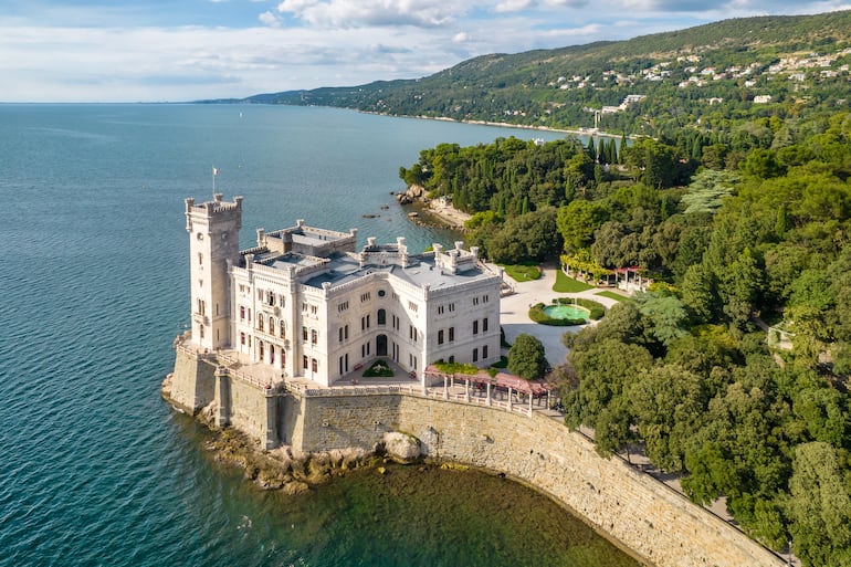 Palacio Miramar, Trieste, Italia.