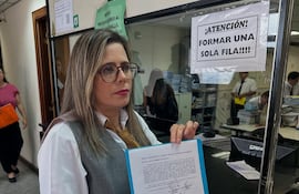 Kattya González presenta su séptimo urgimiento a la Corte.