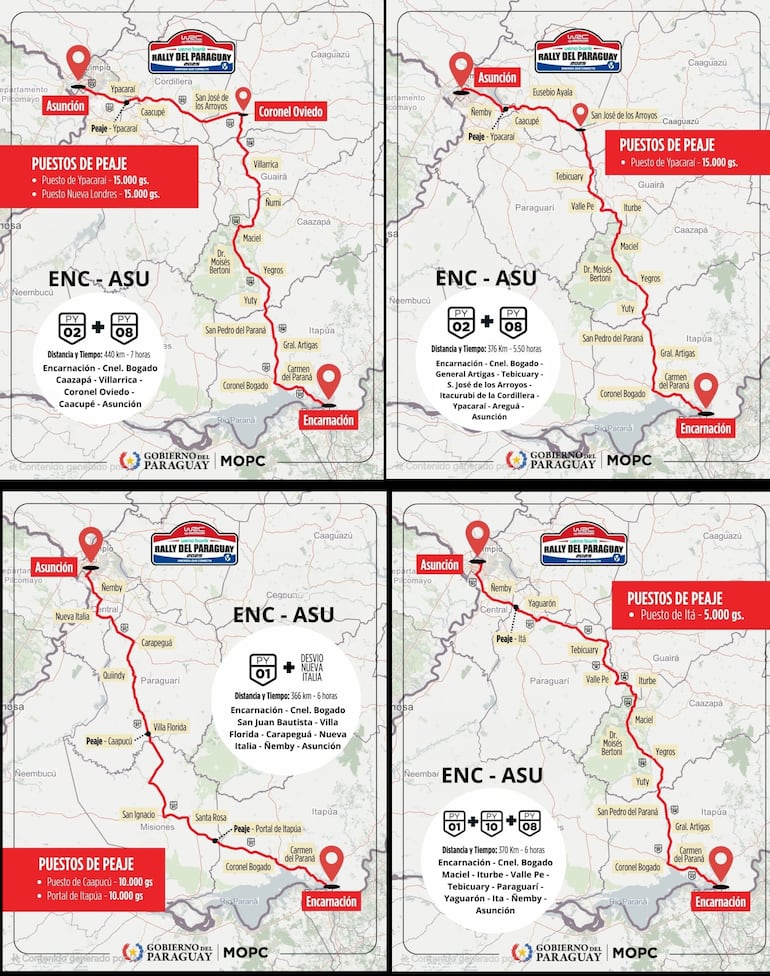 Operativo retorno Encarnación - Asunción.