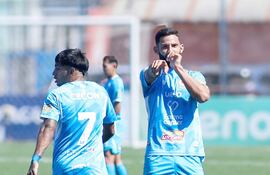 César Tobías Castellano Sosa (25 años), autor del primer tanto celeste.