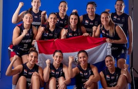 Las doce panteras que disputan el clasificatorio para la FIBA AmeriCup en El Salvador, el año venidero.