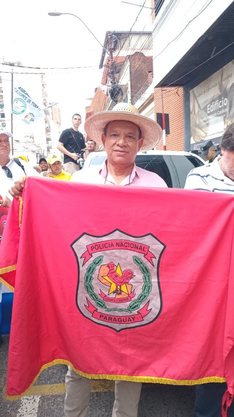 Movilización en contra de la reforma de la caja fiscal hoy martes 10 de febrero.