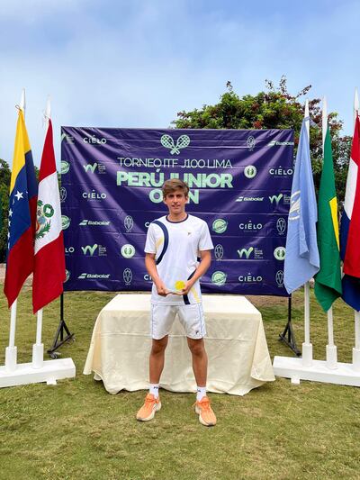 Álvaro Frutos se coronó en singles y dobles en el ITF Junior de Lima, Perú.