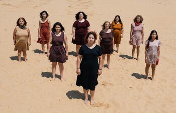 Obra “Mujeres de arena”.