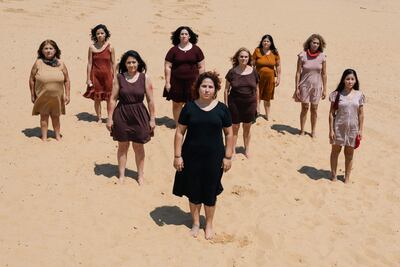 Obra “Mujeres de arena”.