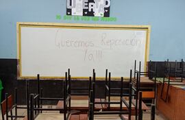 Los alumnos no asistieron a clases este lunes en repudio a la falta de reposición de rubro.
