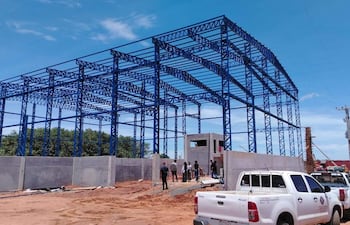 La obra en construcción donde se produjo la caída fatal del trabajador.