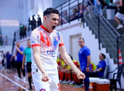 Emerson Méndez grita a todo pulmón su conquista, el cuarto para Cerro Porteño, contra Afemec.