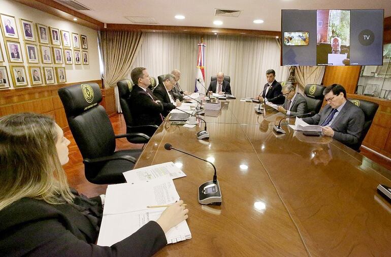 Sesión plenaria de la Corte Suprema de Justicia (CSJ), del miércoles 29 de octubre de 2025.