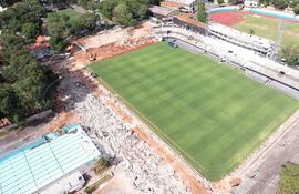 Así luce el estadio Osvaldo Domínguez Dibb de Olimpia.