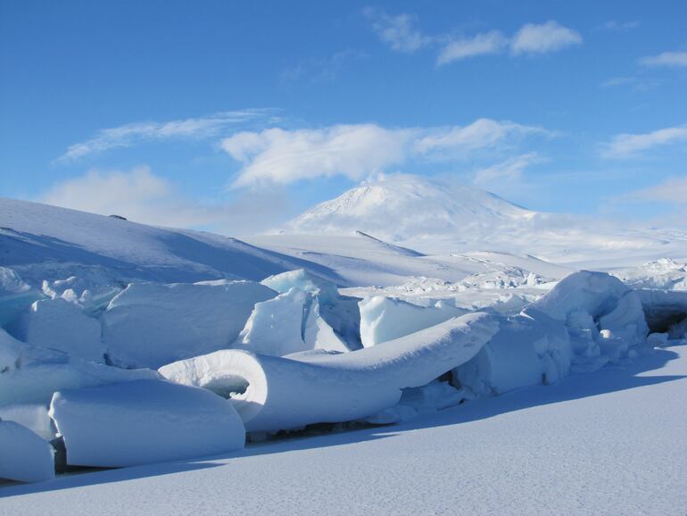Monte Erebus, Antártida.
