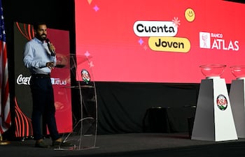 Christian Moreno, gerente de Productos de Banco Atlas, realizó el lanzamiento de la Cuenta Joven.