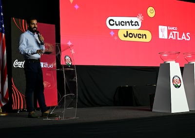 Christian Moreno, gerente de Productos de Banco Atlas, realizó el lanzamiento de la Cuenta Joven.