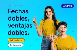 “Fecha doble, ventaja doble” es la nueva campaña de ofertas de Cellshop que se realizará el próximo 2 de febrero.