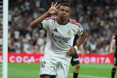 El francés Kylian Mbappe anotó tres goles en la victoria 4-1 del Real Madrid sobre la Real Sociedad.