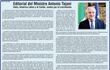 Editorial del Ministro Antonio Tajani.