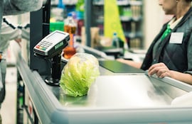 Cajera de supermercado