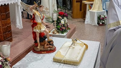 Multitud de fieles recibió la espada de San Miguel Arcángel en Guairá.