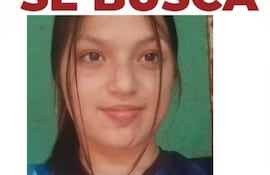 La joven desaparecida, Idalia Aylen Barrios Caballero de 13 años.