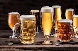 Variedad de cervezas.