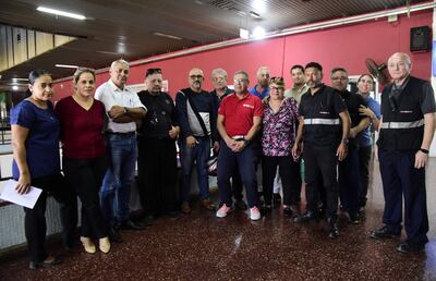 protesta de fucionarios terminal