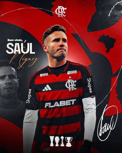 Saúl Níguez, nuevo futbolista del Flamengo.