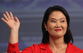 La candidata a la Presidencia de Perú por el partido Fuerza Popular, Keiko Fujimori