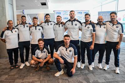 Equipo masculino de Judo de la delegación de Israel, en París 2024.