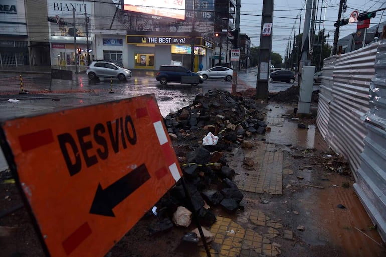 San Pablo en emergencia: caos por fallidas obras municipales en Asunción
