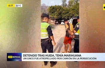 Video: Detenido tras huida, pues tenía marihuana