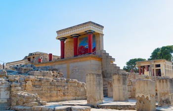 Palacio de Knossos en Creta, Grecia.