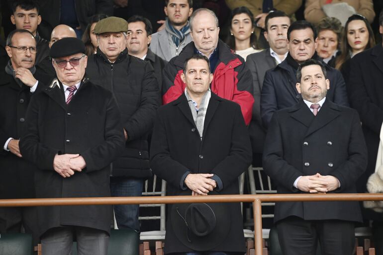 Emiliano Rolón, Carlos Giménez y Raúl Latorre.