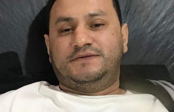 Cristhian Peralta, durante su internación en el Hospital Regional de Luque.