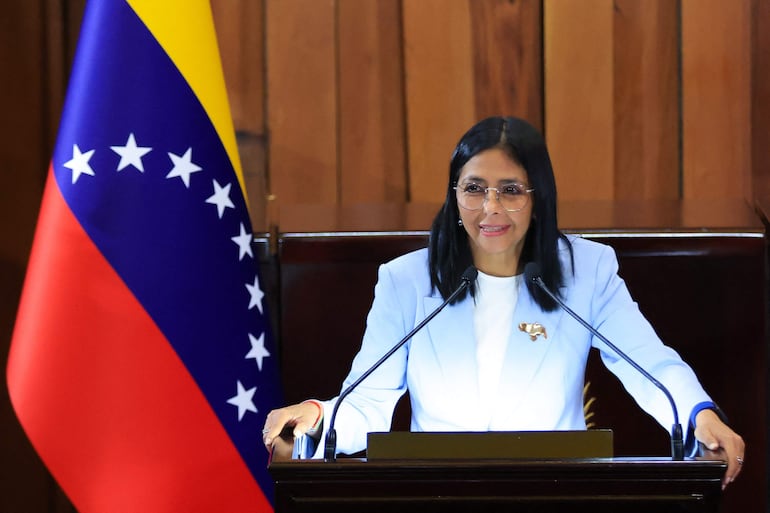 Delcy Rodríguez, presidenta de Venezuela.