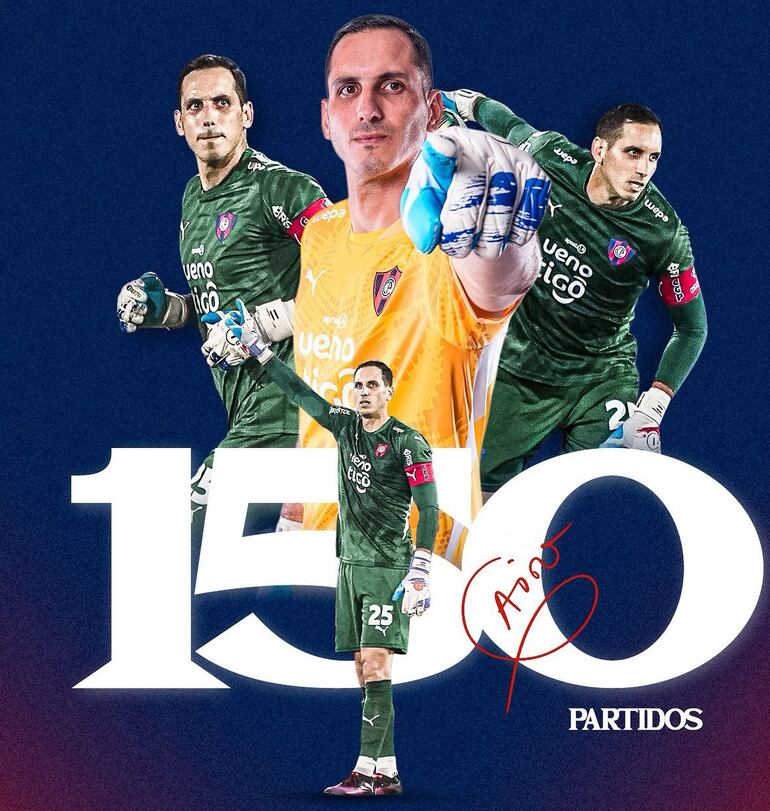 Roberto Junior Fernández, capitán de Cerro Porteño, lleva 150 presentaciones en el denominado club del pueblo.