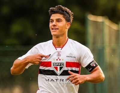 Nicolás Bosshardt, futbolista del São Paulo envuelto en un percance automovilístico con derivación fatal.
