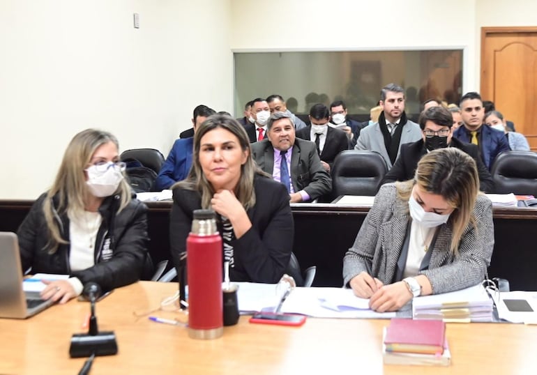 La fiscala Lorena Ledesma, en una de las numerosas audiencias frustradas del caso Berilo.