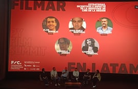 Imagen de uno de los dos paneles, abiertos al público, realizados en el marco del Paraguay Film Summit.