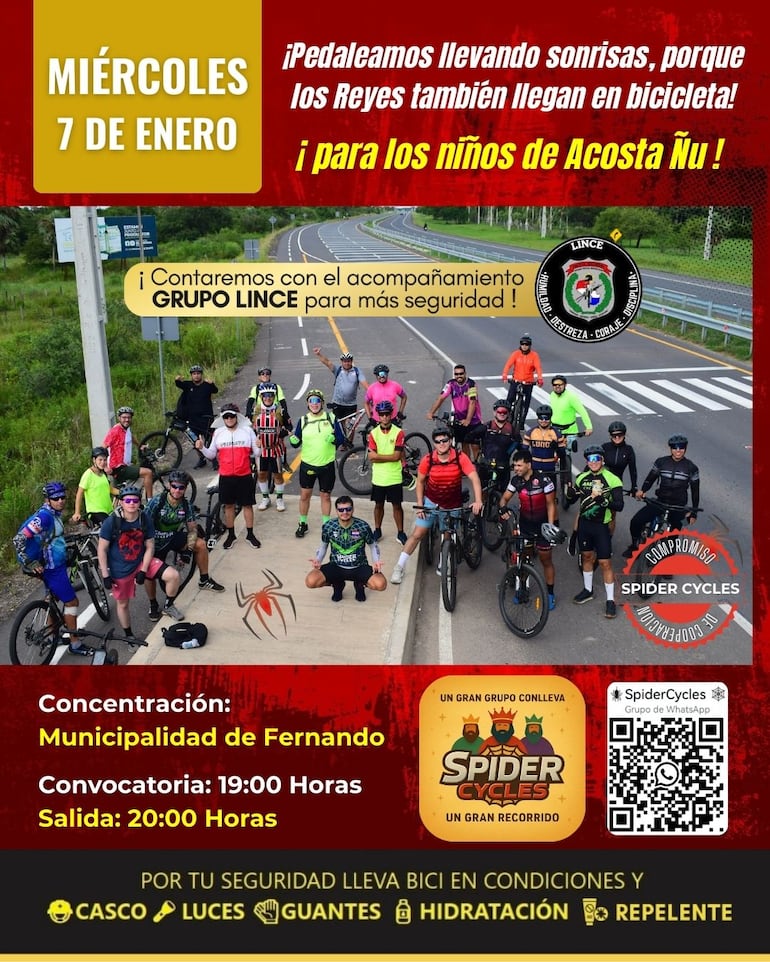 Caravana solidaria para donar juguetes al Hospital Pediátrico Acosta Ñu.