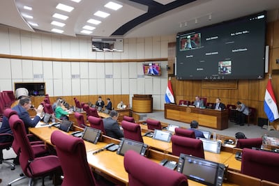 Reunión de la Comisión de Asuntos Constitucionales del Senado. Fuente: Prensa Senado.