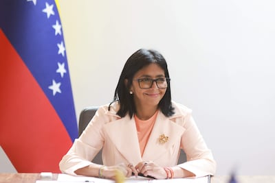 La presidenta encargada de Venezuela, Delcy Rodríguez