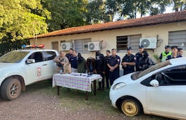 Presuntos asaltantes detenidos tras robar un auto a un conductor de plataforma en Cambyretá