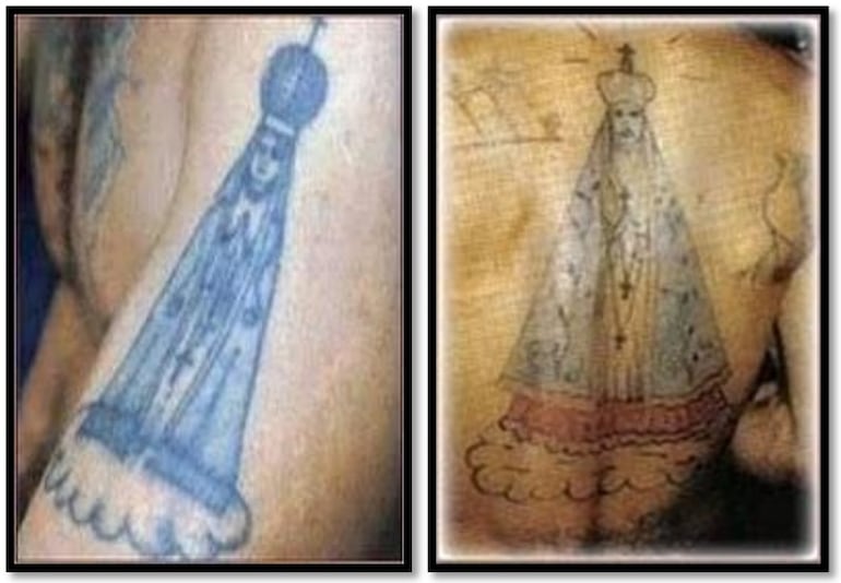 La imagen de la Virgen de Aparecida es utilizada por los criminales como un símbolo de protección.