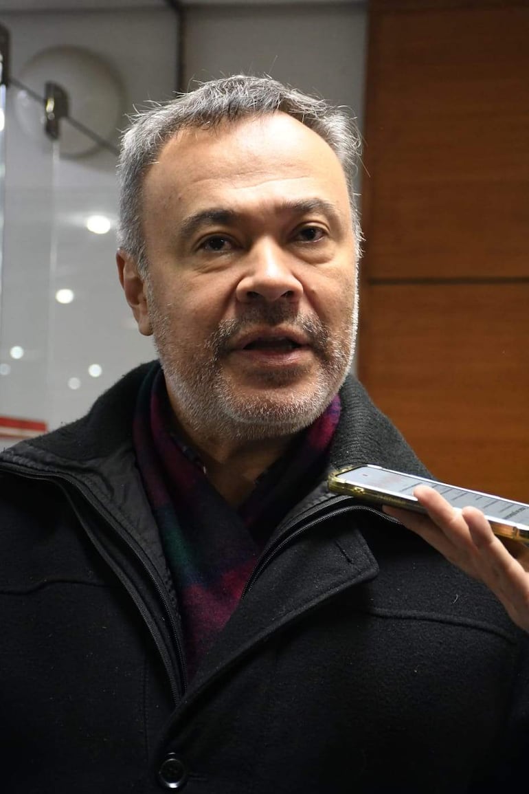 El concejal Humberto Blasco (PLRA), tras el fallido intento de sesión de la JMA.