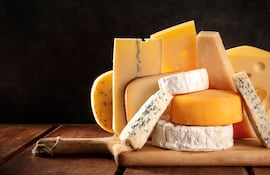 Variedad de quesos.