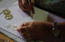 Imagen de piezas de filigrana de Fio Galli.