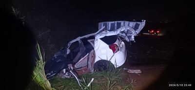 El vehículo en que viajaba la víctima fatal quedó con significativo daño material.