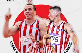 Presentación de César Almirón y Lars Flaming camino a Tokio.